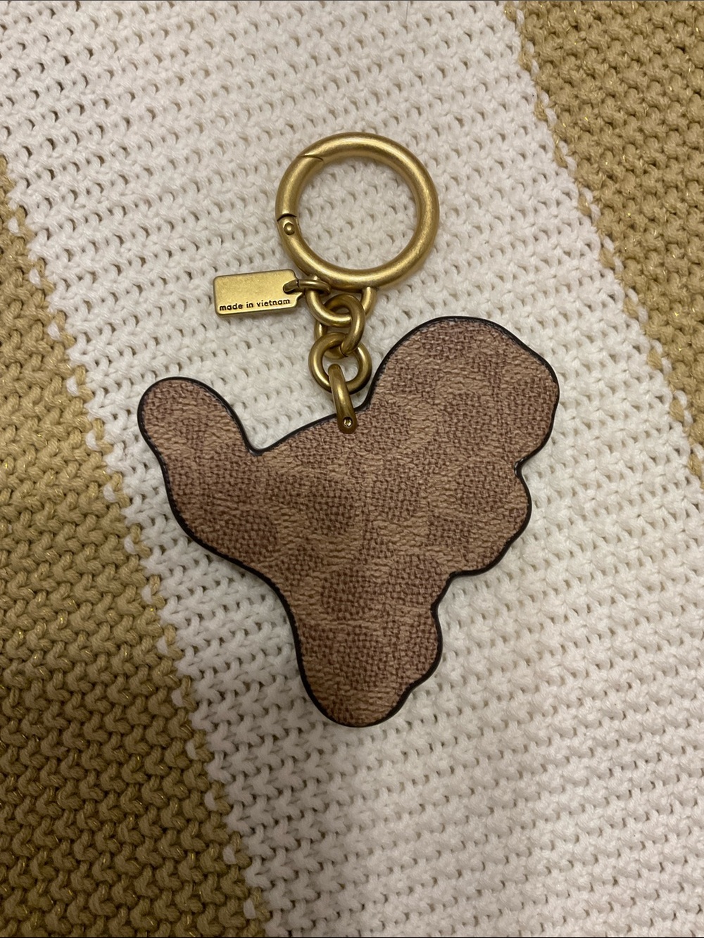 Coach Olive Green Dinosaur Key Ring Charm - Picture 2 of 2